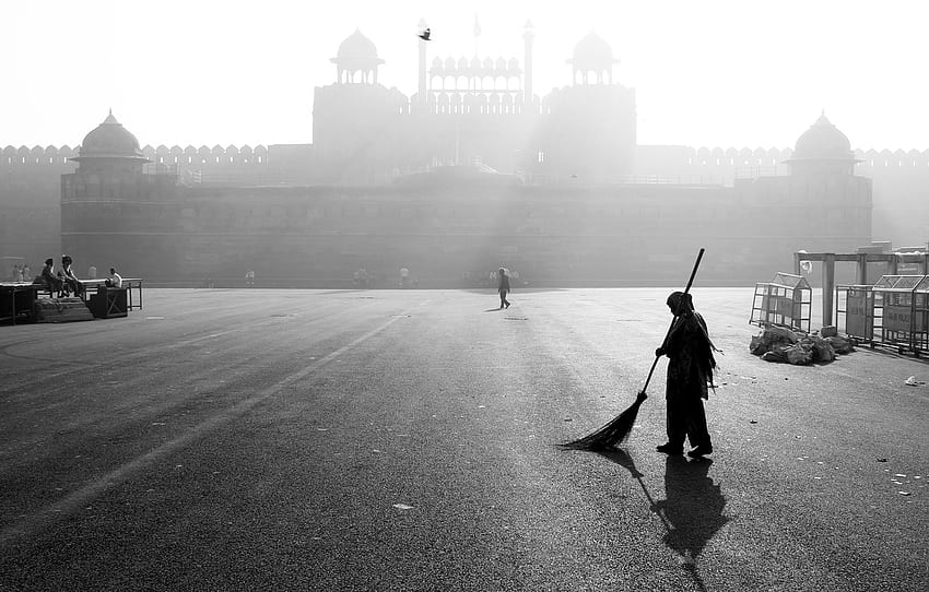 Black And White, Asia, Fortress, India, B W, Stop Motion, New Delhi, Red Fort For , Section Ð³Ð¾ÑÐ¾Ð´ HD wallpaper